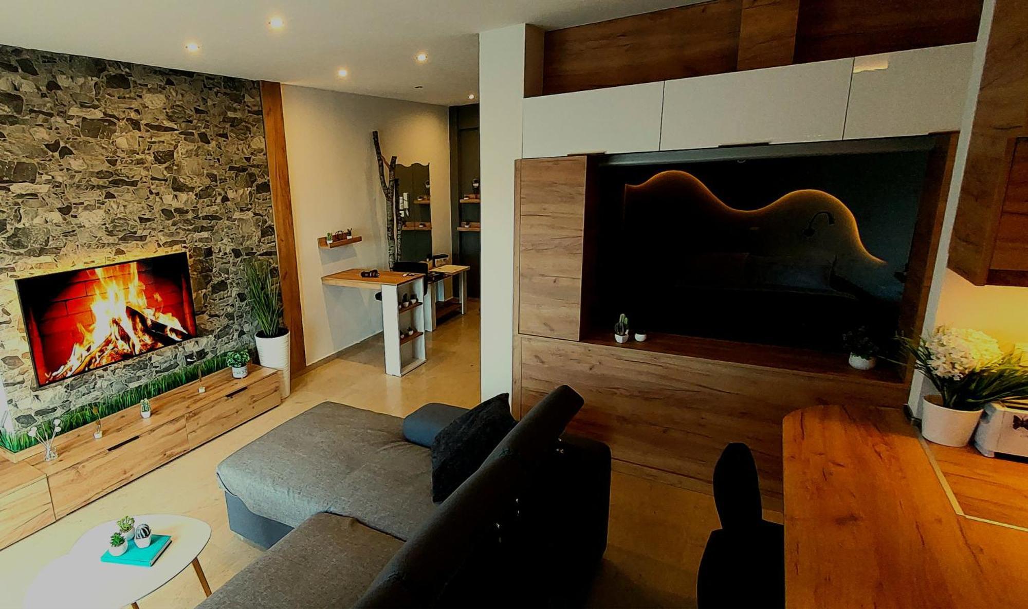Sky View Suite Serres Bagian luar foto
