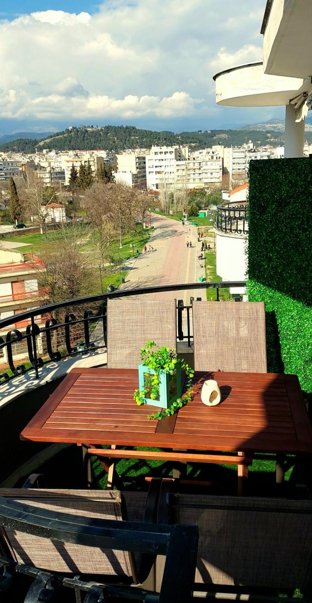 Sky View Suite Serres Bagian luar foto