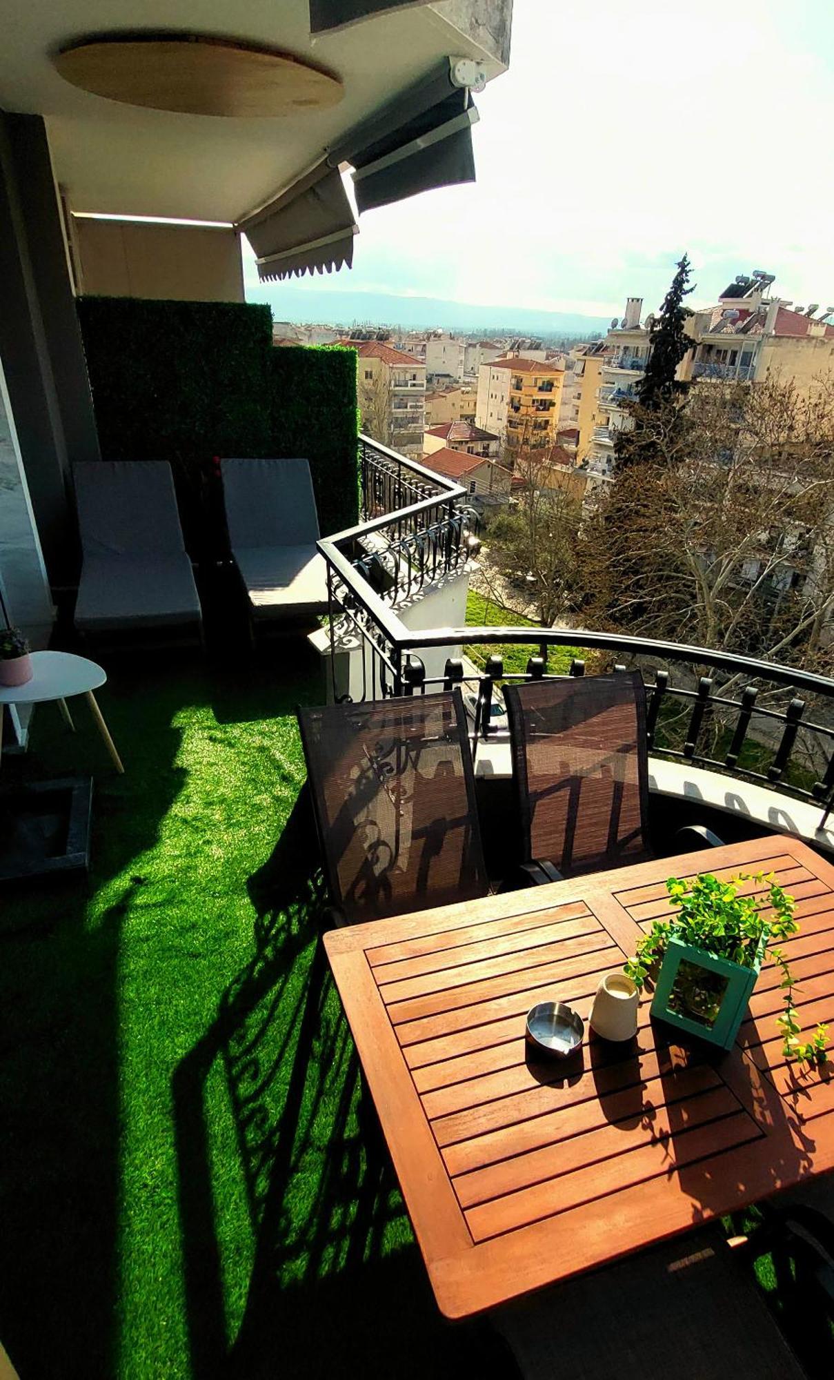 Sky View Suite Serres Bagian luar foto