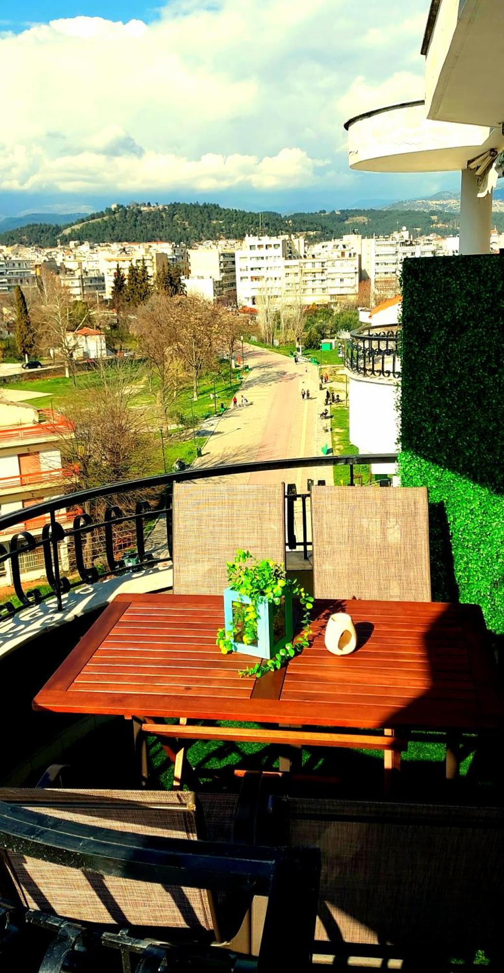 Sky View Suite Serres Bagian luar foto